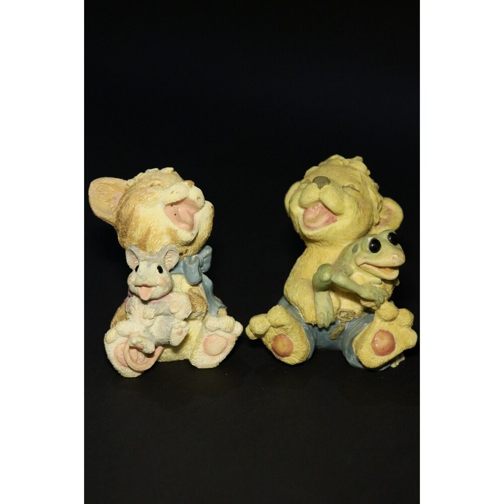 Laughables, Whiskers and Willie, Joey and Jumper, vintage figurines